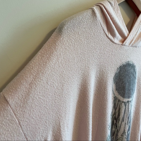 American Eagle soft and sexy collection pink hoodie M - Picture 2 of 6